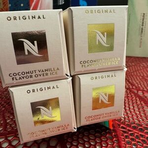 Nespresso Coconut Vanilla Flavor Over Ice Pods - Gold and Cream